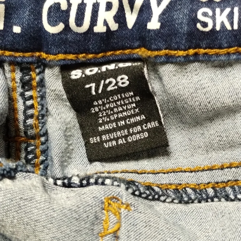 5‎ for $30  S.o.n.g. Curvy súper high Rise skinny ankle jeans size 7/28